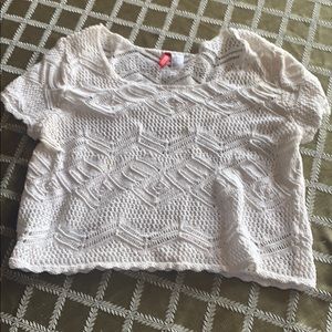 ⚡️ FUN WHITE CROTCHET CROP TOP ⚡️